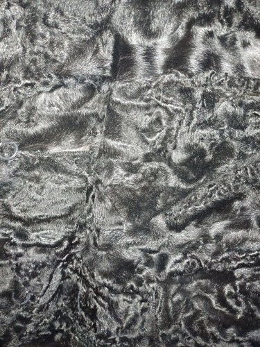 Persianer Jacke mit Gürtel und Ledereinsatz - Bild 3 von 5