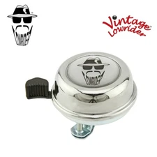 F&R Original Lowrider Logo Bicycle Bolt On Bicycle Bell Chrome Lowrider Beard