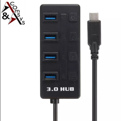 4-in-1 HUB USB Typ C USB 3.1 auf 4 Port USB 3.0 OTG 10Gbps PC Laptop MacBook