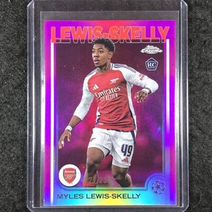 2024-25 Topps Chrome UEFA Club Comp MYLES LEWIS-SKELLY Rookie Pink /250 #154