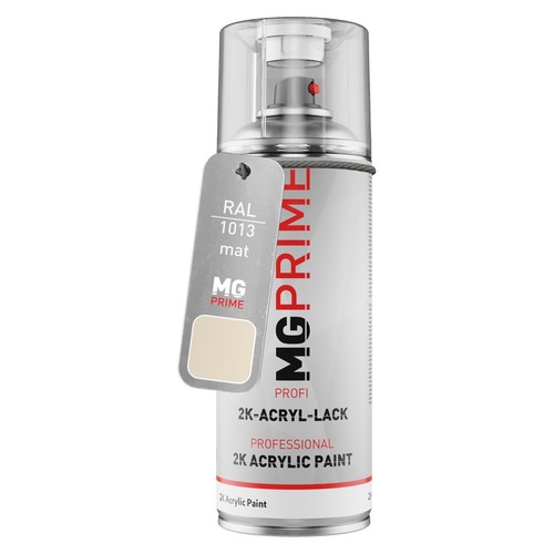 MG PRIME RAL 1013 Perlweiß/Oyster White Spraydose 400 Ml – Seidenmatt & Schnelltrocknend