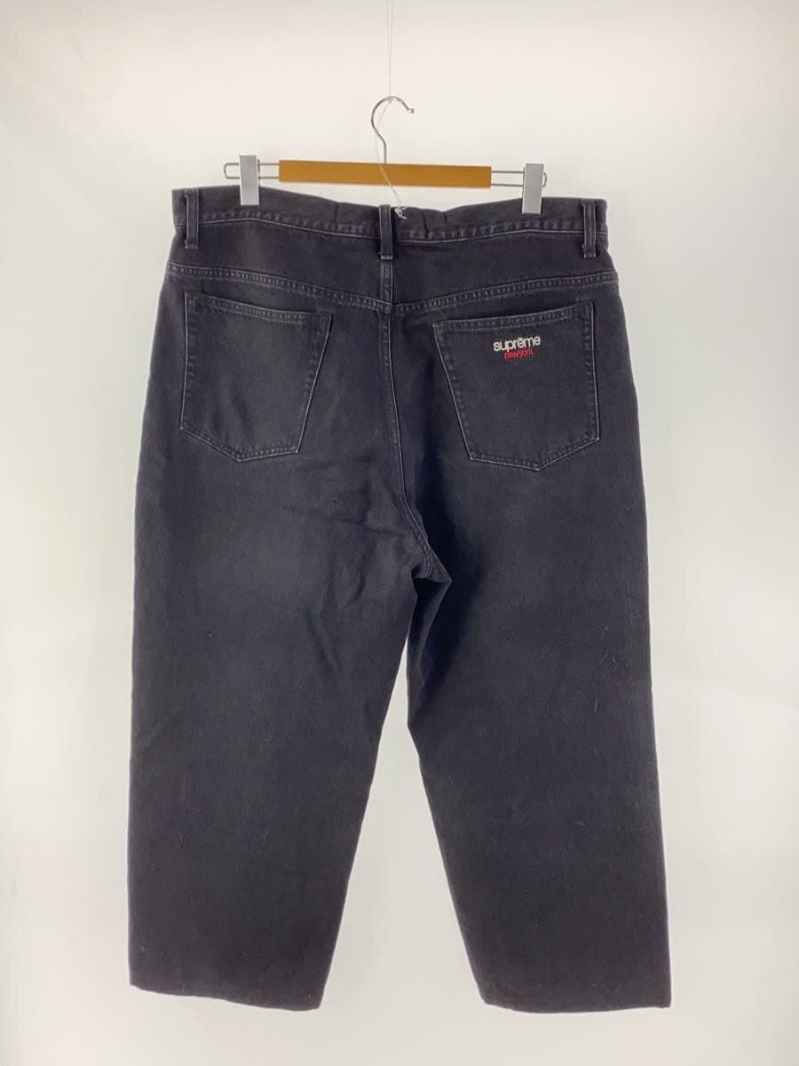 Supreme Straight Pants Baggy Jean 36 Cotton Black Used | eBay