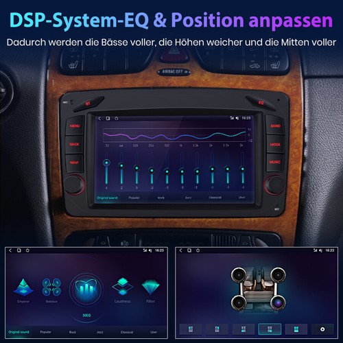 DAB+ Android 12 Autoradio Für Mercedes Benz CLK W209 W203 W463 W208 GPS Navi 32G - Bild 10 von 12