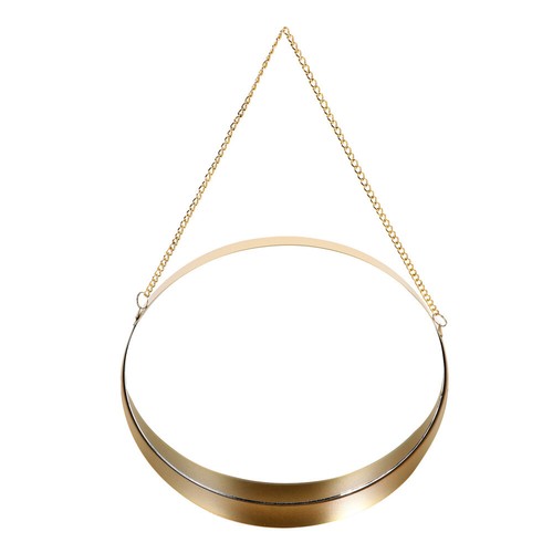 Entryway Mirror Metal Round Mirror Rustic Hanging Wall Mirror - Picture 7 of 12