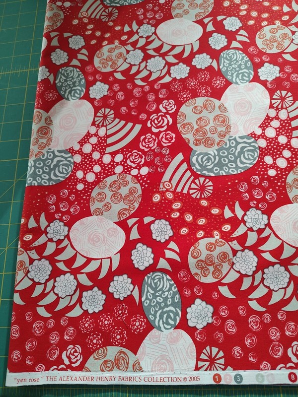 1 yard "Yen Rose" The Alexander Henry Fabrics Collection 2005.Quality Quilt Shop
