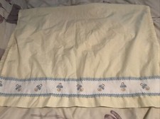 Handmade Baby Sheets-  Top Flat Sheet Yellow Moses/Small Crib