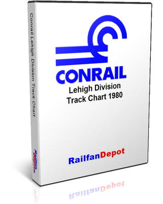Conrail Lehigh Division Gleiskarte 1980 - PDF auf CD - RailfanDepot