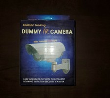 Realistic Looking Dummy IR Camera w/ Flashing Red Light - Black New
