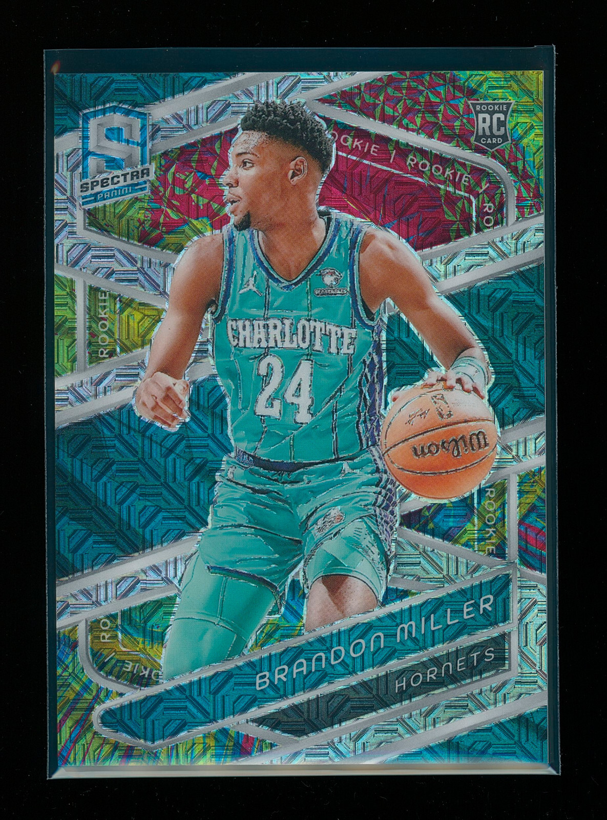 2023-24 Panini Spectra BRANDON MILLER #161 RC Meta Prizm /25 Charlotte Hornets