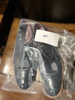 Ted Baker Braythe 2 Derby Shoes In Navy Blue Leather Size 10  display picture 1