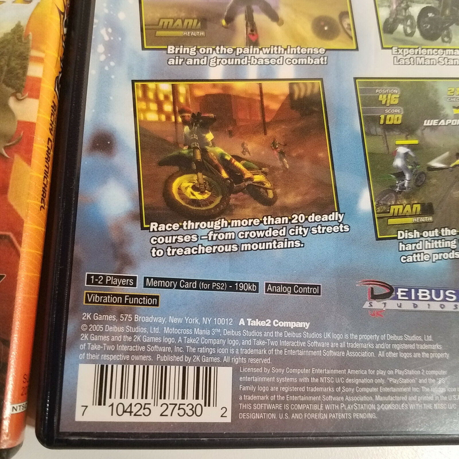 Jogo MX SuperFly ps2 ( Motocross ) Play 2