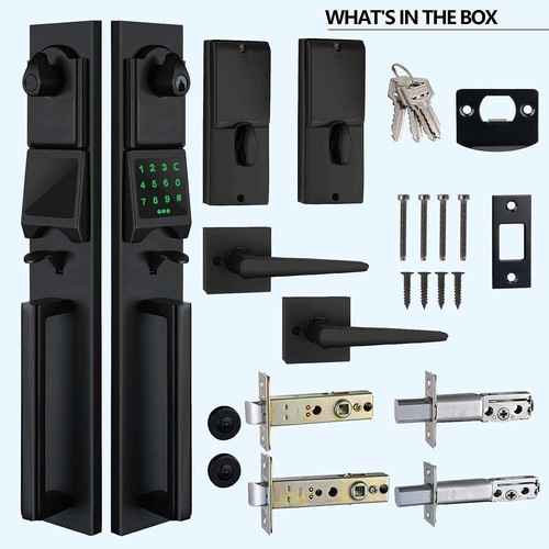 Cerradura de puerta electrónica inteligente NEWBANG con teclado para puerta doble, electricidad sin llave - Imagen 6 de 6