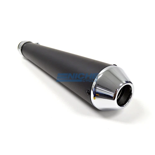 17" Shorty Motorcycle Muffler Custom Reverse Cone  1.5",1.625",1.75"