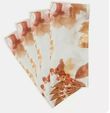 Rustic Berries Fall Themed Napkins  (SET OF 4) 18 in x 18 in