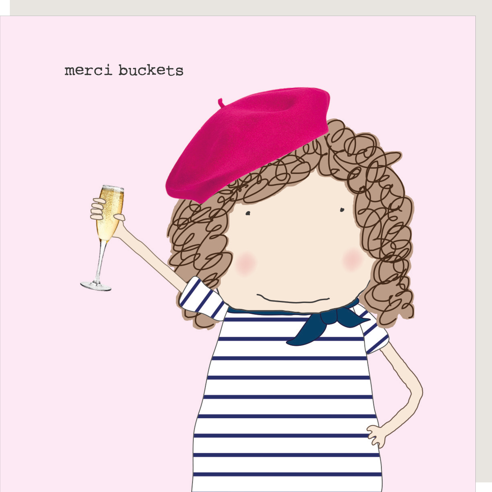 Rosie Made A Thing Merci Buckets Thank You Greeting Card Humour Cards