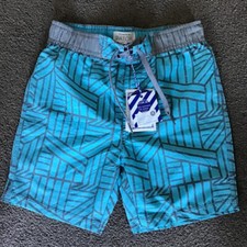 Pumpkin Patch Blue  Grey Kids Board Shorts/Size 4/BNWT