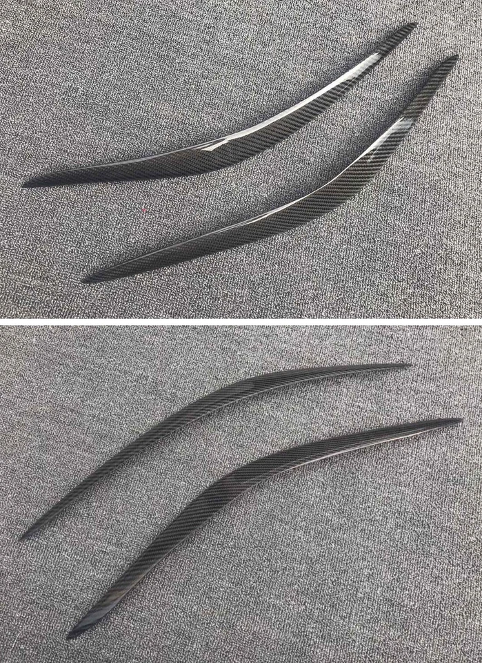 Faro de párpado de cejas de fibra de carbono real para BMW M2 F22 F23 220i 2014 18 Foto 3 de 4