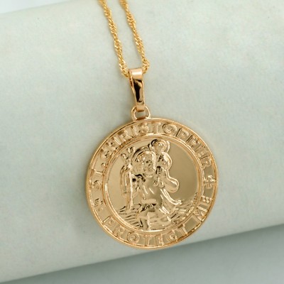 Women Saint Christopher Necklace 