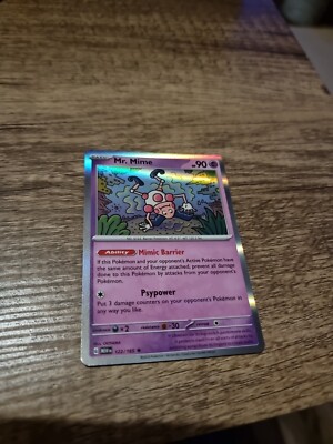 Mr Mime 122/165 Holo Rare, Englisch, Pokémon 151, Packfrisch