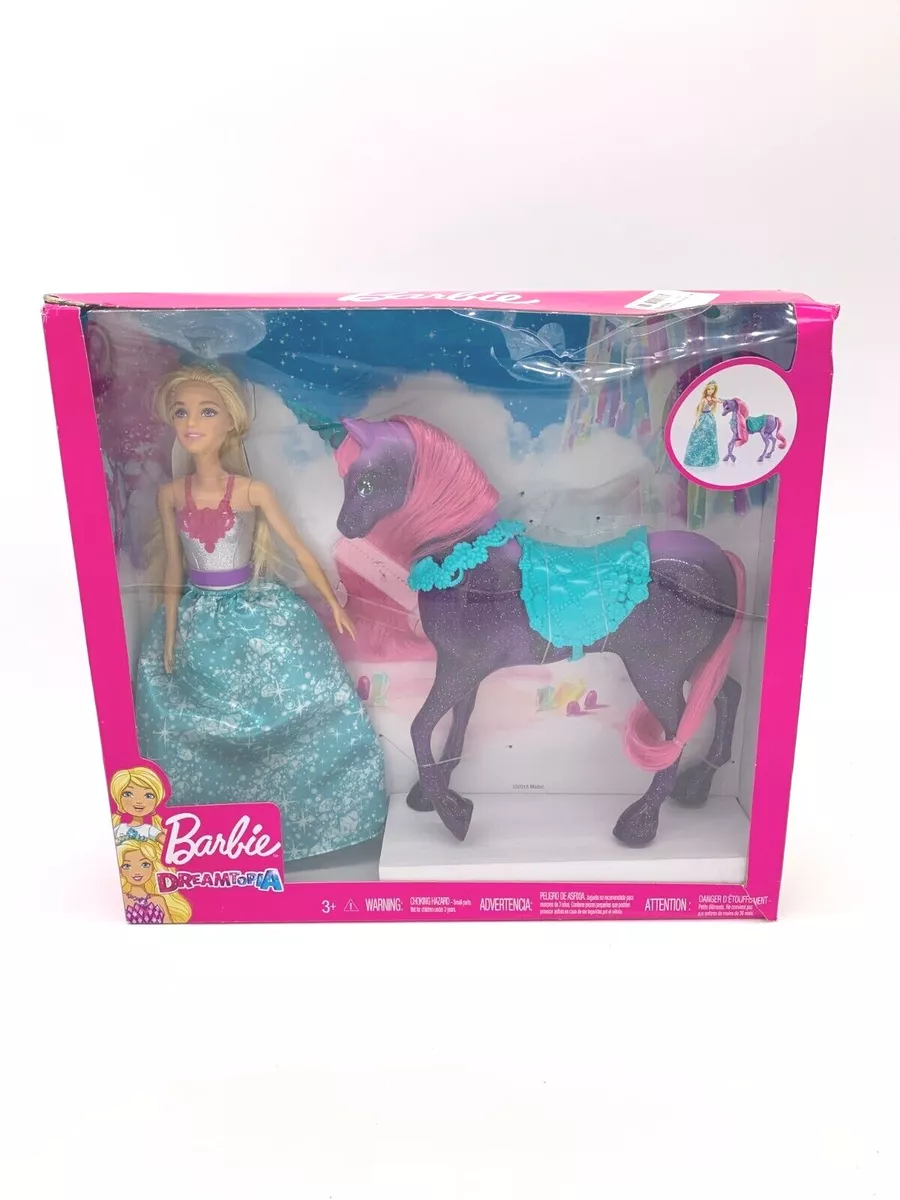Barbie Dreamtopia Princess Doll And Purple Unicorn Play Set Mattel Damaged Box
