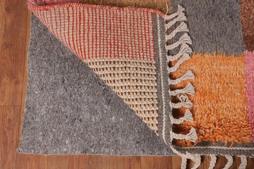 Checked Moroccan 8x10 Modern Area Rug Handmade Wool Living Room Carpet - Picture 10 of 12