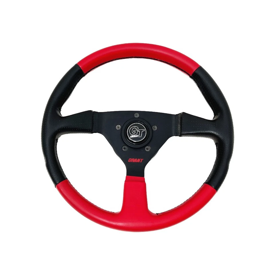 Kit de volante 1976-95 Jeep CJ5 CJ6 CJ7 Wrangler 13,5" 3 raios vermelho e preto - Imagem 3 de 4