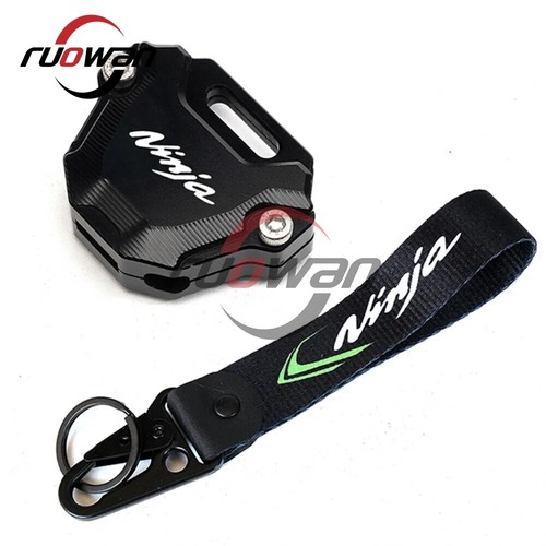 For Kawasaki Ninja 400 650 1000 SX ZX6R ZX10R CNC Key Cover Case Shell Keychain - Picture 9 of 11