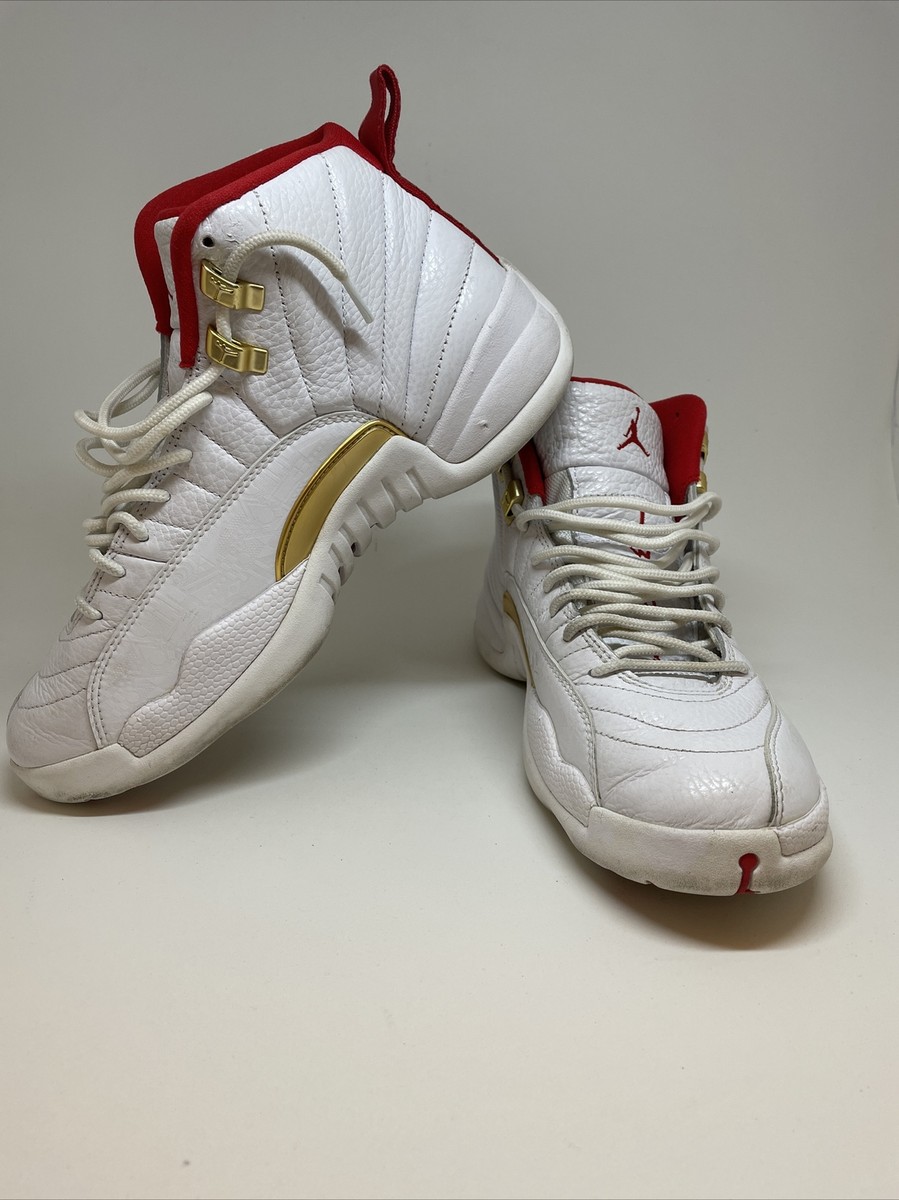 Nike Air Jordan 12 XII Retro FIBA White Red Men s Size 8 130690 107 USED