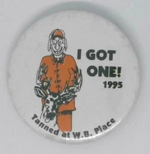 1995 Hartford Wisconsin W.B. Place Company Hunting Club Button...Free Shipping!