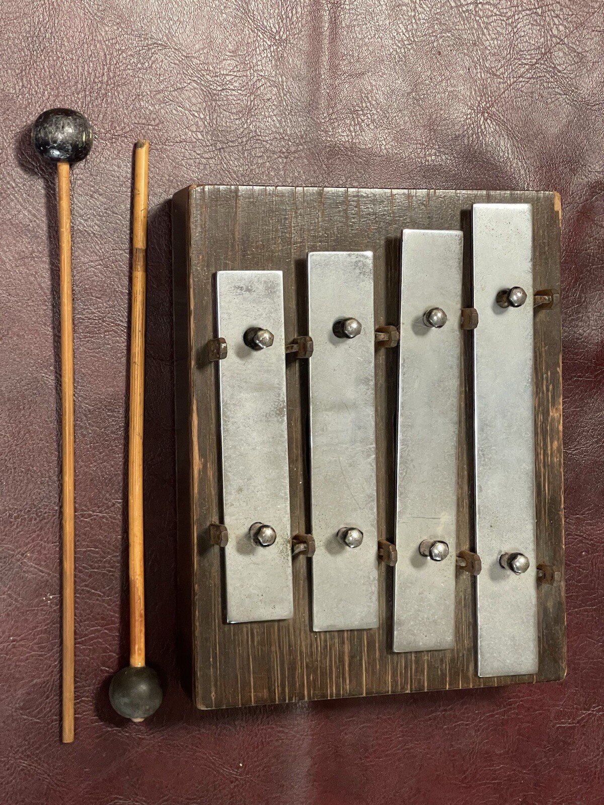 Antique 1919 Deagan Xylophone Mallet 300 4 Chime Bell Dinner Railroad Dining Car