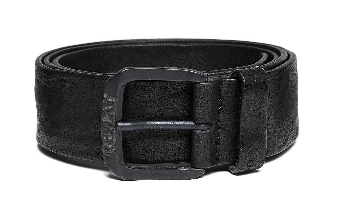 REPLAY Vintage Leather Belt W105 Black