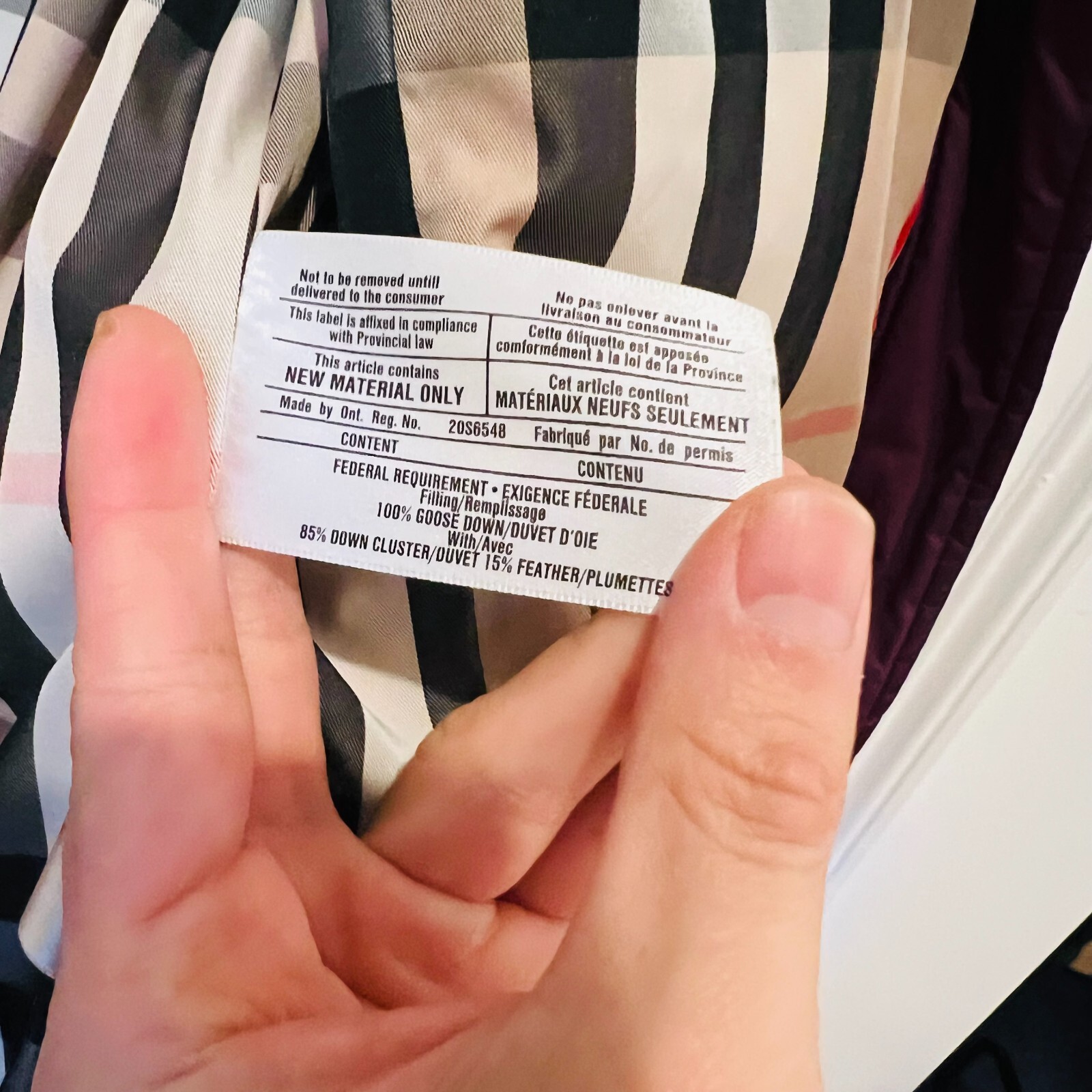 Burberry Down Jacket Size Small - image 22