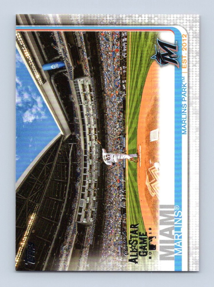 2019 Topps ASG Foil Stamp #555 Marlins Park Miami Marlins
