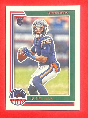 Justin Fields ~ 2021 Panini Chronicles Stars & Stripes ~ Rookie RC #STS-JFI