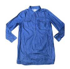 Preowned- Old Navy L/S Chambray Shirt Dress Womens (Size L)