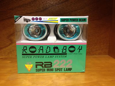 CLEAR BLUE TRIM PIAA LIKE OVAL SUPER POWER HALOGEN DRIVING/FOG LIGHTS RB-222 B