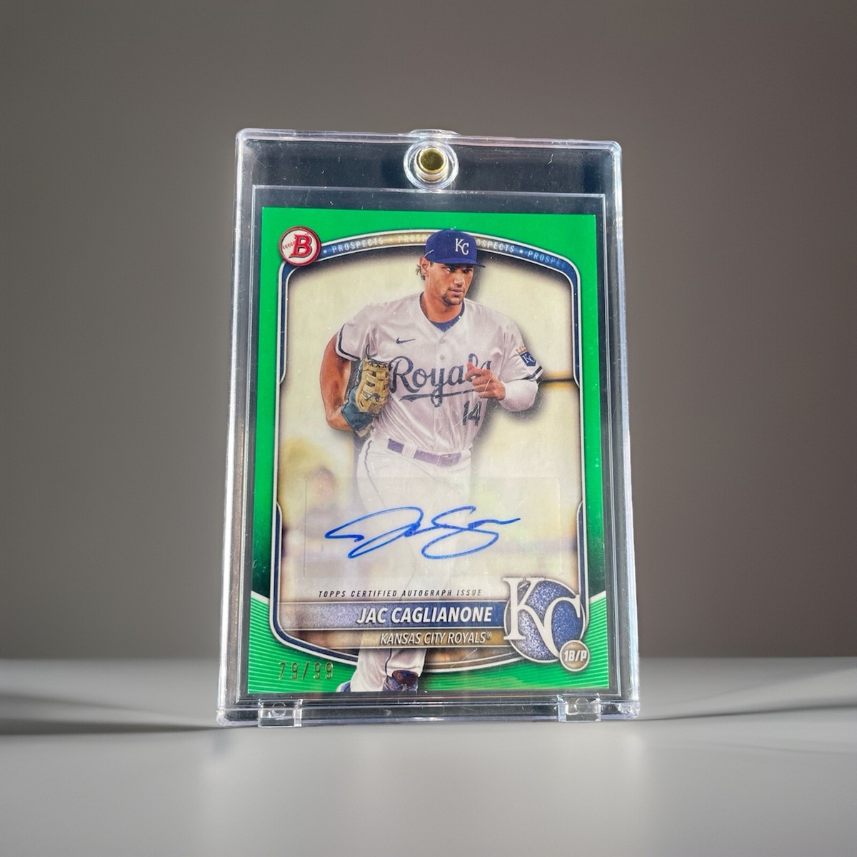 JAC CAGLIANONE 2025 Bowman Green Autograph /99 #BPA-JC | eBay