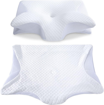 Memory Foam Cervical Pillow Cover - Hypoallergenic Contour Orthopedic Pillow Cas
