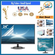 2 Pack 24 Inch Anti-Glare Computer Screen Protectors for 1080p Monitors