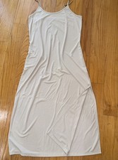 A New Day Women's Beige Full Slip Medium Adjustable Strap Stretch Nylon Spandex