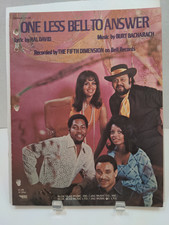 One Less Bell To Answer The Fifth Dimension Sheet Music Piano Voice Guitar F1P