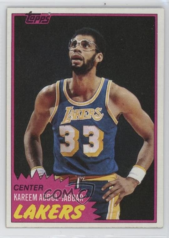 1981-82 Topps Kareem Abdul-Jabbar #20 HOF 1q21