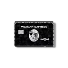 Banco Mexican Express Black Credit Card Sticker Debit Card Skin Cover