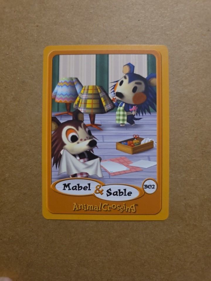 Animal Crossing Ereader Card B02 Mabel & Sable-image