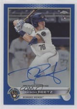 2022 Topps Chrome Rookie Blue Refractor 141/150 Jakson Reetz #RA-JRE Auto 1h0p