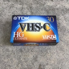 Sealed TDK VHS-C TC-30HG Ultimate Camcorder Compact Video Cassette TAPE