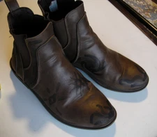 womens boho hippie punk 9 ankle brown ankle boots