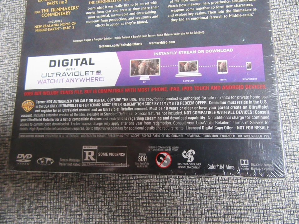 The Hobbit, The Battle of the Five Armies Extended Edition DVD - Image 4 of 4