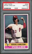 1976 Topps #355 Steve Carlton PSA 10 GEM-MT 26945435 