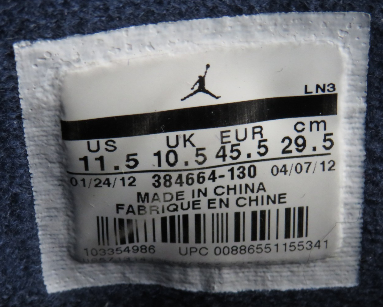 Nike Shoes - 2012 Air Jordan 6 Olympic Midnight Navy Blue Red - Sz 11.5 Mens thumbnail 2